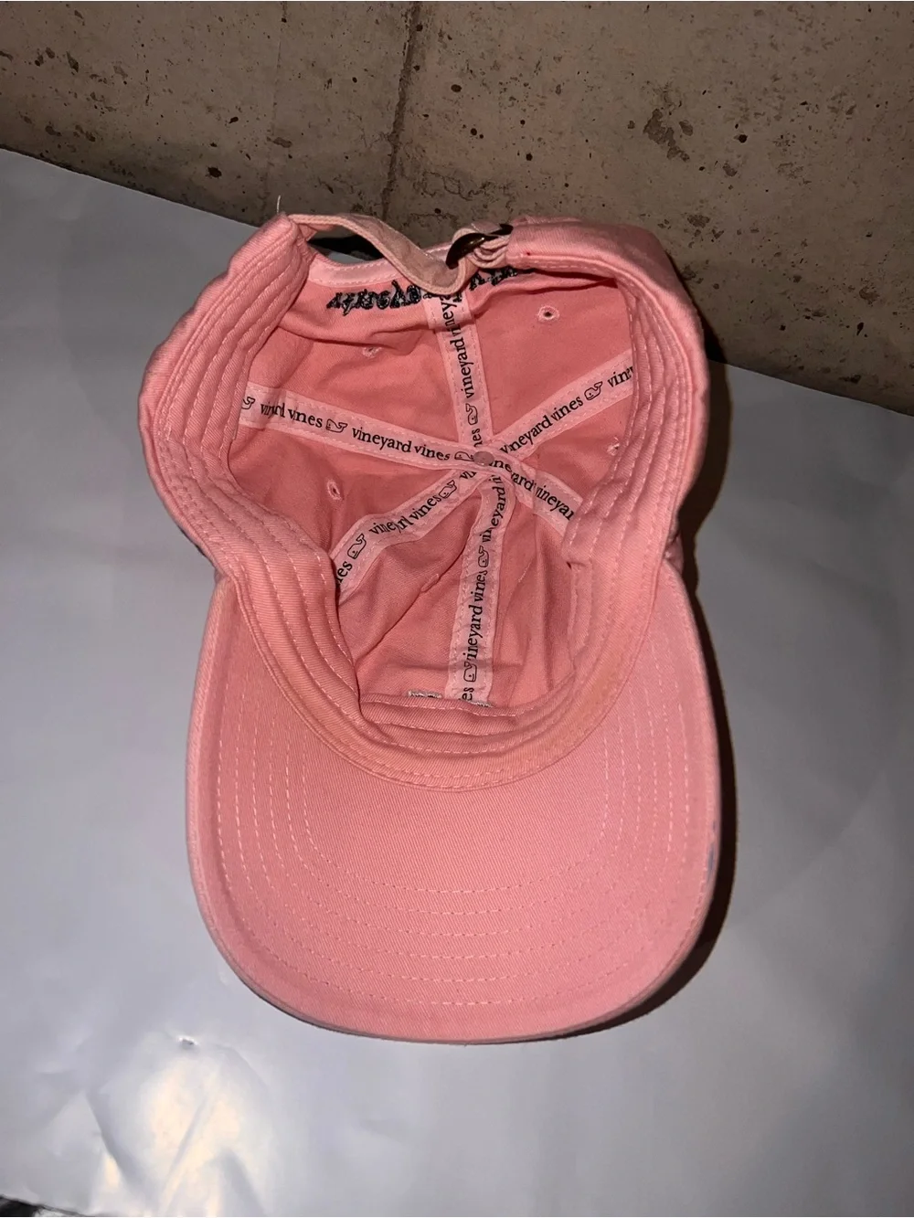 Vineyard Vines Kids Coral Whale Baseball Cap